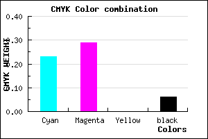 #B7A9EF color CMYK mixer