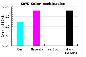 #B7AAD0 color CMYK mixer