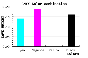 #B7AED6 color CMYK mixer