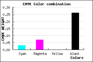 #B7AFBD color CMYK mixer