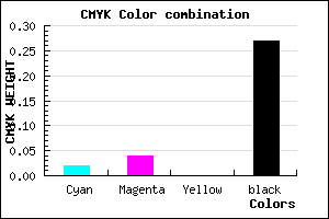 #B7B3BB color CMYK mixer