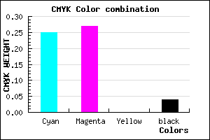 #B7B3F5 color CMYK mixer