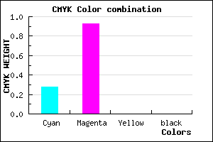 #B712FF color CMYK mixer