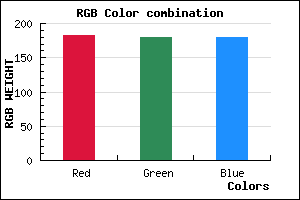 rgb background color #B7B4B4 mixer