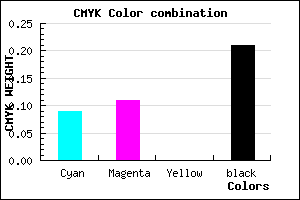 #B7B4CA color CMYK mixer
