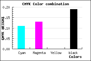 #B7B4CE color CMYK mixer