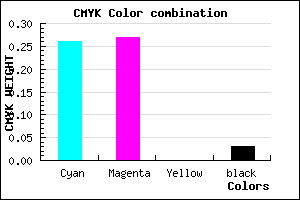 #B7B4F7 color CMYK mixer