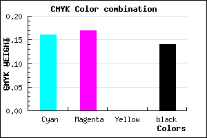 #B7B5DB color CMYK mixer