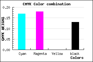 #B7B5DD color CMYK mixer