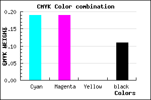 #B7B6E2 color CMYK mixer