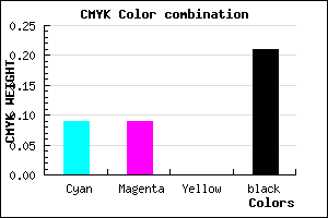 #B7B7C9 color CMYK mixer