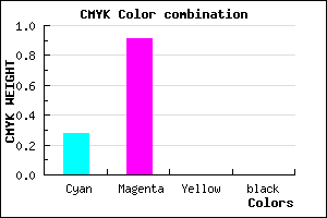 #B716FF color CMYK mixer