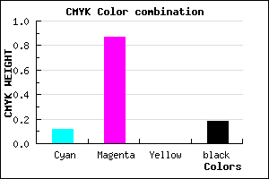 #B71CD0 color CMYK mixer