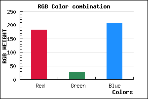 rgb background color #B71CD0 mixer