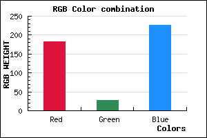 rgb background color #B71CE3 mixer