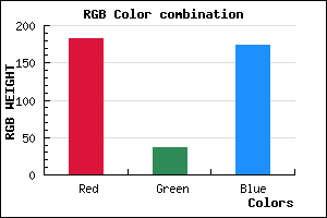 rgb background color #B724AE mixer