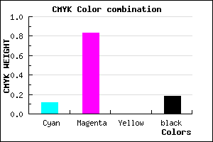 #B724D0 color CMYK mixer