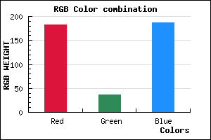 rgb background color #B725BB mixer