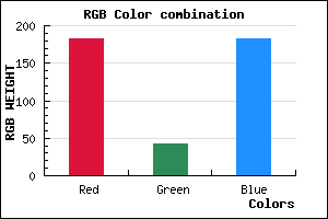 rgb background color #B72AB6 mixer