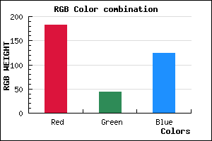 rgb background color #B72C7C mixer