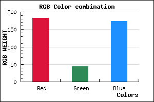 rgb background color #B72CAE mixer