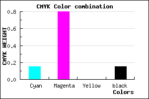 #B72CD8 color CMYK mixer