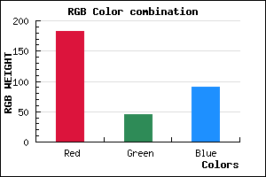 rgb background color #B72D5A mixer