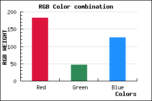 rgb background color #B72E7D mixer