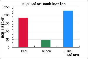 rgb background color #B72EE2 mixer