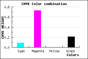 #B736C9 color CMYK mixer