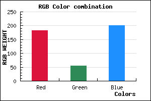 rgb background color #B736C9 mixer
