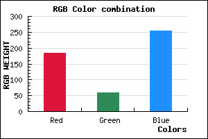 rgb background color #B73BFF mixer