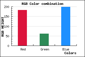 rgb background color #B73EC7 mixer