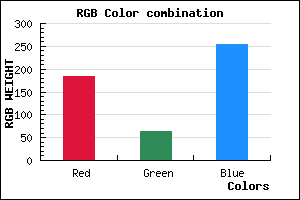 rgb background color #B73FFF mixer
