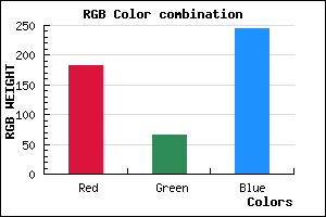rgb background color #B741F5 mixer