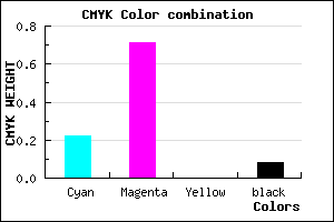#B743EB color CMYK mixer