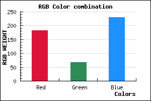 rgb background color #B744E6 mixer