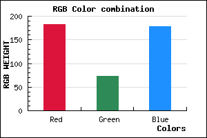 rgb background color #B749B2 mixer
