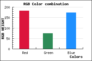 rgb background color #B74AAE mixer