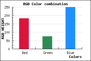 rgb background color #B74BFA mixer