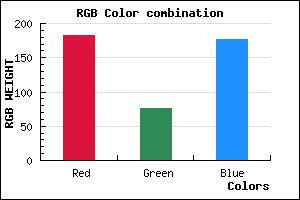 rgb background color #B74CB0 mixer
