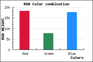 rgb background color #B74DB0 mixer