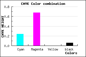 #B74EF0 color CMYK mixer