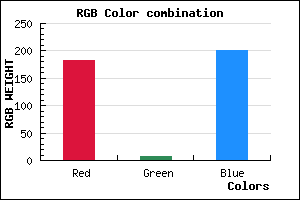 rgb background color #B708C9 mixer