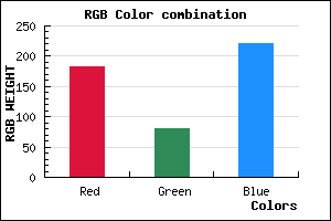 rgb background color #B750DD mixer