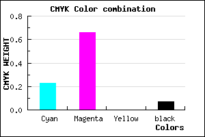 #B750ED color CMYK mixer