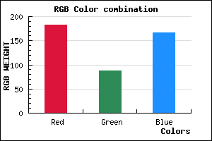 rgb background color #B758A7 mixer