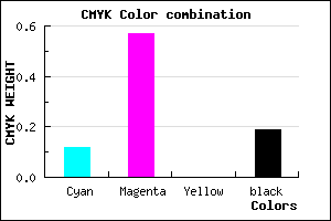 #B758CF color CMYK mixer
