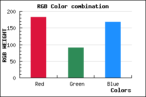 rgb background color #B75AA8 mixer