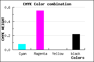 #B75AC6 color CMYK mixer